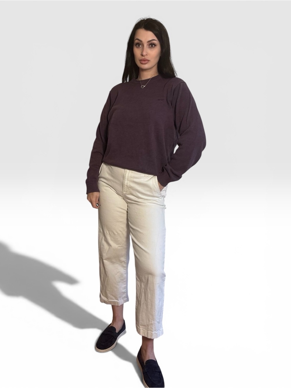 Vintage Wolsey Purple Fine Knit Crewneck Sweater M
